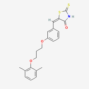 5-{3-[3-(2,6-dimethylphenoxy)propoxy]benzylidene}-2-thioxo-1,3-thiazolidin-4-one