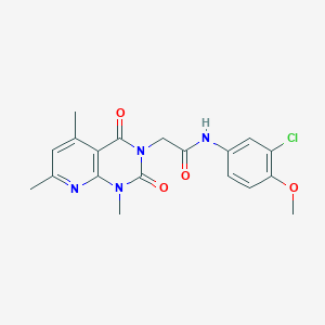 N-(3-chloro-4-methoxyphenyl)-2-(1,5,7-trimethyl-2,4-dioxo-1,4-dihydropyrido[2,3-d]pyrimidin-3(2H)-yl)acetamide