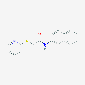 molecular formula C17H14N2OS B5086058 N-2-naphthyl-2-(2-pyridinylthio)acetamide 
