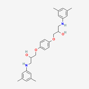 molecular formula C28H36N2O4 B5086072 3,3'-[1,4-phenylenebis(oxy)]bis{1-[(3,5-dimethylphenyl)amino]-2-propanol} 