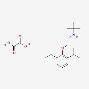 molecular formula C20H33NO5 B5086099 N-[2-(2,6-diisopropylphenoxy)ethyl]-2-methyl-2-propanamine oxalate 