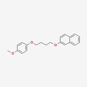molecular formula C21H22O3 B5086110 2-[4-(4-methoxyphenoxy)butoxy]naphthalene 