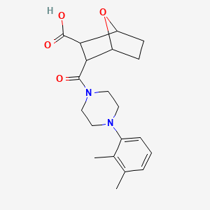 3-{[4-(2,3-dimethylphenyl)-1-piperazinyl]carbonyl}-7-oxabicyclo[2.2.1]heptane-2-carboxylic acid