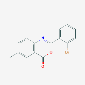 molecular formula C15H10BrNO2 B5086195 2-(2-bromophenyl)-6-methyl-4H-3,1-benzoxazin-4-one 