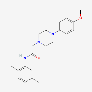 molecular formula C21H27N3O2 B5086200 N-(2,5-dimethylphenyl)-2-[4-(4-methoxyphenyl)-1-piperazinyl]acetamide 