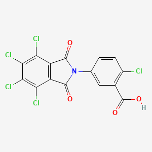 2-chloro-5-(4,5,6,7-tetrachloro-1,3-dioxo-1,3-dihydro-2H-isoindol-2-yl)benzoic acid