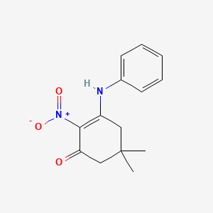 3-anilino-5,5-dimethyl-2-nitro-2-cyclohexen-1-one