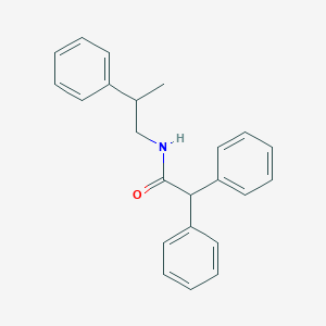 2,2-diphenyl-N-(2-phenylpropyl)acetamide