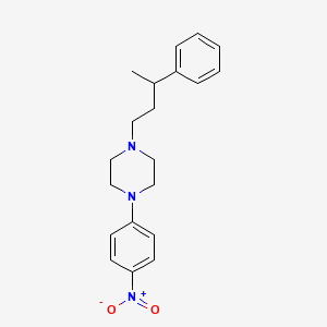 1-(4-nitrophenyl)-4-(3-phenylbutyl)piperazine