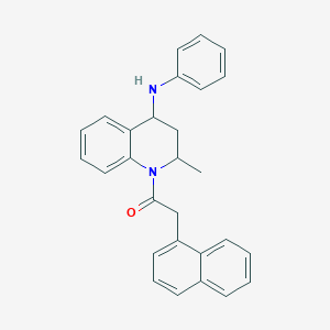 molecular formula C28H26N2O B5086376 2-methyl-1-(1-naphthylacetyl)-N-phenyl-1,2,3,4-tetrahydro-4-quinolinamine 