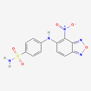 molecular formula C12H9N5O5S B5086377 4-[(4-nitro-2,1,3-benzoxadiazol-5-yl)amino]benzenesulfonamide 