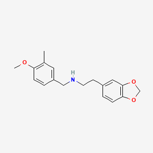2-(1,3-benzodioxol-5-yl)-N-(4-methoxy-3-methylbenzyl)ethanamine