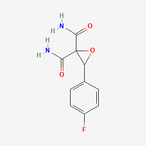 molecular formula C10H9FN2O3 B5086453 3-(4-fluorophenyl)-2,2-oxiranedicarboxamide 
