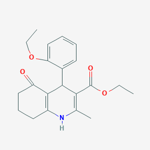 molecular formula C21H25NO4 B5086458 ethyl 4-(2-ethoxyphenyl)-2-methyl-5-oxo-1,4,5,6,7,8-hexahydro-3-quinolinecarboxylate 