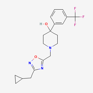 1-{[3-(cyclopropylmethyl)-1,2,4-oxadiazol-5-yl]methyl}-4-[3-(trifluoromethyl)phenyl]-4-piperidinol