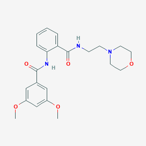 3,5-dimethoxy-N-(2-{[2-(morpholin-4-yl)ethyl]carbamoyl}phenyl)benzamide