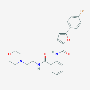 molecular formula C24H24BrN3O4 B508651 5-(4-bromophenyl)-N-[2-({[2-(4-morpholinyl)ethyl]amino}carbonyl)phenyl]-2-furamide CAS No. 947935-66-2