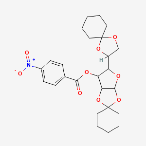 5'-(1,4-dioxaspiro[4.5]dec-2-yl)tetrahydrospiro[cyclohexane-1,2'-furo[2,3-d][1,3]dioxol]-6'-yl 4-nitrobenzoate
