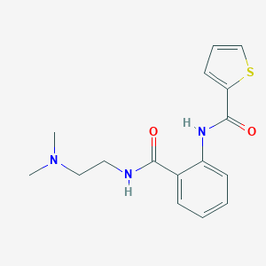 molecular formula C16H19N3O2S B508657 N-(2-{[2-(dimethylamino)ethyl]carbamoyl}phenyl)thiophene-2-carboxamide CAS No. 947031-38-1