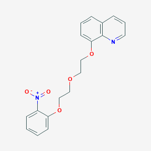 molecular formula C19H18N2O5 B5086572 8-{2-[2-(2-nitrophenoxy)ethoxy]ethoxy}quinoline 