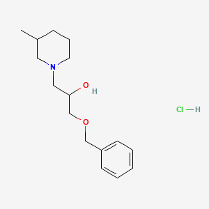 molecular formula C16H26ClNO2 B5086577 1-(benzyloxy)-3-(3-methyl-1-piperidinyl)-2-propanol hydrochloride 