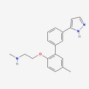 N-methyl-2-{[5-methyl-3'-(1H-pyrazol-3-yl)-2-biphenylyl]oxy}ethanamine trifluoroacetate