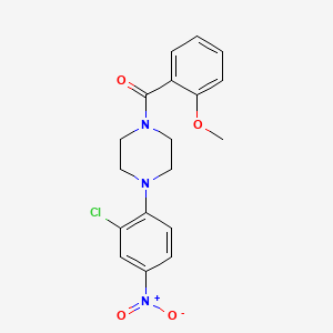 1-(2-chloro-4-nitrophenyl)-4-(2-methoxybenzoyl)piperazine