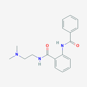 molecular formula C18H21N3O2 B508661 2-(benzoylamino)-N-[2-(dimethylamino)ethyl]benzamide CAS No. 947912-69-8