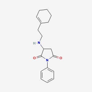 3-{[2-(1-cyclohexen-1-yl)ethyl]amino}-1-phenyl-2,5-pyrrolidinedione