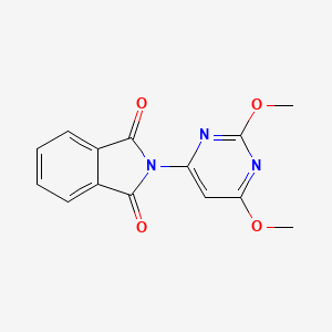 molecular formula C14H11N3O4 B5086615 2-(2,6-dimethoxy-4-pyrimidinyl)-1H-isoindole-1,3(2H)-dione 