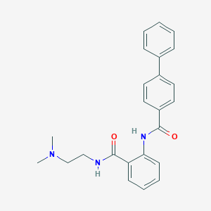 molecular formula C24H25N3O2 B508662 N-[2-({[2-(dimethylamino)ethyl]amino}carbonyl)phenyl][1,1'-biphenyl]-4-carboxamide CAS No. 947912-76-7