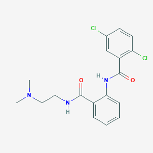 2,5-dichloro-N-(2-{[2-(dimethylamino)ethyl]carbamoyl}phenyl)benzamide