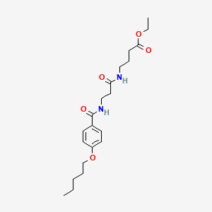 ethyl 4-({N-[4-(pentyloxy)benzoyl]-beta-alanyl}amino)butanoate