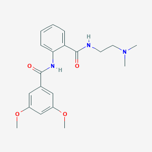 molecular formula C20H25N3O4 B508665 N-(2-{[2-(dimethylamino)ethyl]carbamoyl}phenyl)-3,5-dimethoxybenzamide CAS No. 947822-11-9