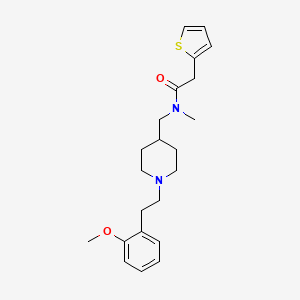 molecular formula C22H30N2O2S B5086665 N-({1-[2-(2-methoxyphenyl)ethyl]-4-piperidinyl}methyl)-N-methyl-2-(2-thienyl)acetamide 