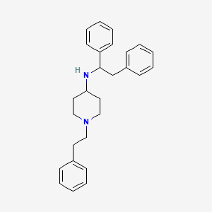 molecular formula C27H32N2 B5086678 N-(1,2-diphenylethyl)-1-(2-phenylethyl)-4-piperidinamine 