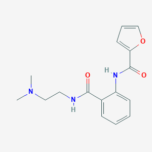 molecular formula C16H19N3O3 B508668 N-(2-{[2-(dimethylamino)ethyl]carbamoyl}phenyl)furan-2-carboxamide CAS No. 947031-02-9