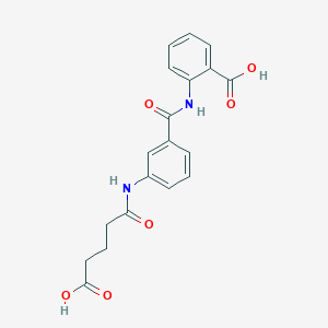 molecular formula C19H18N2O6 B5086755 2-({3-[(4-carboxybutanoyl)amino]benzoyl}amino)benzoic acid 