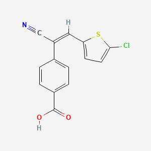 4-[2-(5-chloro-2-thienyl)-1-cyanovinyl]benzoic acid