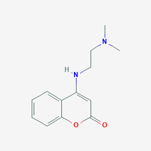molecular formula C13H16N2O2 B508679 4-{[2-(dimethylamino)ethyl]amino}-2H-chromen-2-one CAS No. 202148-18-3