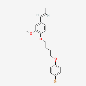 molecular formula C20H23BrO3 B5086816 1-[4-(4-bromophenoxy)butoxy]-2-methoxy-4-(1-propen-1-yl)benzene 