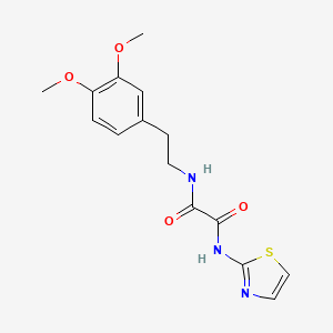 molecular formula C15H17N3O4S B5086825 N-[2-(3,4-dimethoxyphenyl)ethyl]-N'-1,3-thiazol-2-ylethanediamide 