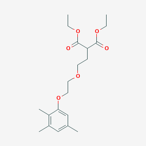 molecular formula C20H30O6 B5086848 diethyl {2-[2-(2,3,5-trimethylphenoxy)ethoxy]ethyl}malonate 