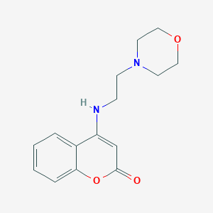 molecular formula C15H18N2O3 B508685 4-{[2-(4-morpholinyl)ethyl]amino}-2H-chromen-2-one CAS No. 929816-56-8