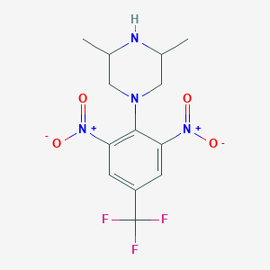 1-[2,6-dinitro-4-(trifluoromethyl)phenyl]-3,5-dimethylpiperazine