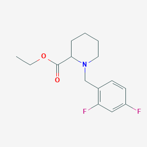 ethyl 1-(2,4-difluorobenzyl)-2-piperidinecarboxylate