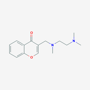 molecular formula C15H20N2O2 B5086896 3-{[[2-(dimethylamino)ethyl](methyl)amino]methyl}-4H-chromen-4-one 