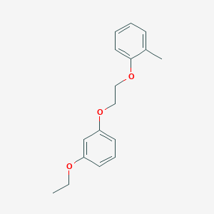 molecular formula C17H20O3 B5086925 1-[2-(3-ethoxyphenoxy)ethoxy]-2-methylbenzene 