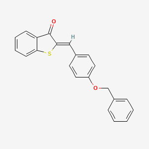 molecular formula C22H16O2S B5086930 2-[4-(benzyloxy)benzylidene]-1-benzothiophen-3(2H)-one 