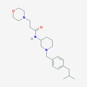 N-[1-(4-isobutylbenzyl)-3-piperidinyl]-3-(4-morpholinyl)propanamide